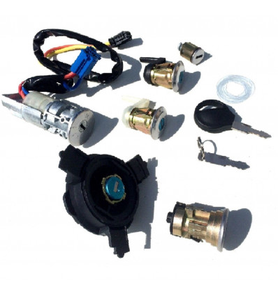 Kit Neiman serrure bouchon reservoir barillet Peugeot 206 Antivol de direction type neiman