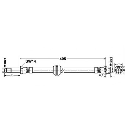Flexible de frein Avant Bmw E46 serie 3