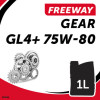 Gearbox and transmission oil 75W80 1 liter