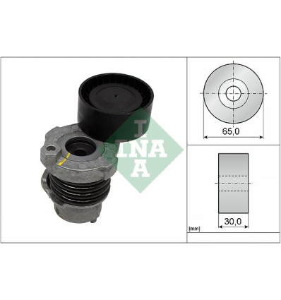 Galets tendeur - Tendeur courroie d'accessoires à nervures Ina pour Dacia Mercedes-benz Nissan Renault 534059010