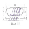 Plaquettes de frein - Kit de plaquettes de frein frein à disque compatible pour Dacia Renault Nissan Mercedes-Benz Lada FT29530