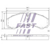 Plaquettes de frein - Kit de plaquettes de frein frein à disque compatible pour Iveco FT29121HD