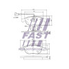 Plaquettes de frein - Kit de plaquettes de frein frein à disque compatible pour Alfa Romeo Lancia Fiat FT29165