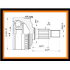 Soufflet de cardan - Tête de cardan avec soufflet pour Mercedes Vito 2.2CDi 108D avec 110D avec 112D NPZ-ME-006