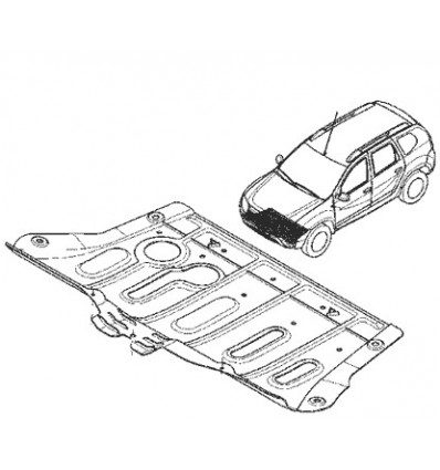 Cache de protection sous moteur Dacia Duster Dacia