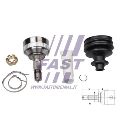 Joint homocinétique de transmission - Jeu de joints arbre de transmission compatible pour Citroën Peugeot FT25088K