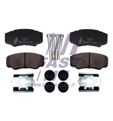 Plaquettes de frein - Kit de plaquettes de frein frein à disque compatible pour Peugeot Fiat Citroën FT29109