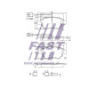 Plaquettes de frein - Kit de plaquettes de frein frein à disque compatible pour Fiat Alfa Romeo Lancia Chrysler FT29124