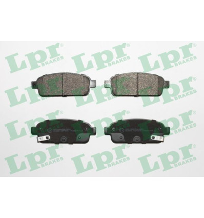 Plaquettes de frein - Jeu plaquettes de frein arrière LPR 05P1575 pour Chevrolet Opel Vauxhall 05P1575