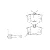 Jeu plaquettes de frein arrière Champion 573112CH pour Seat Skoda Volkswage