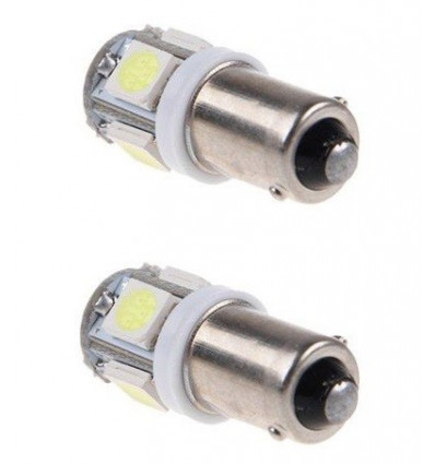 2 Ampoules veilleuses à led effet Xenon T11 BA9S