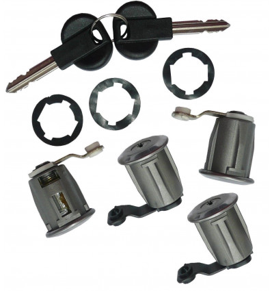 Kit 4 Serrures de portes Peugeot partner Citroen berlingo barrillets Serrures de portes