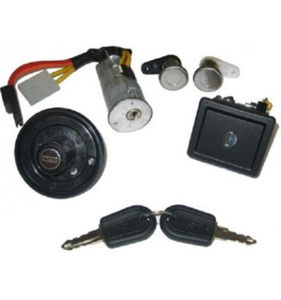 Serrure de porte - Kit Neiman serrure porte coffre bouchon à essence pour Renault clio 1 81033