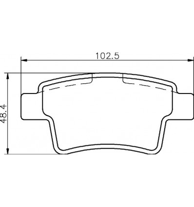 Plaquettes de frein Arriere Citroen C4