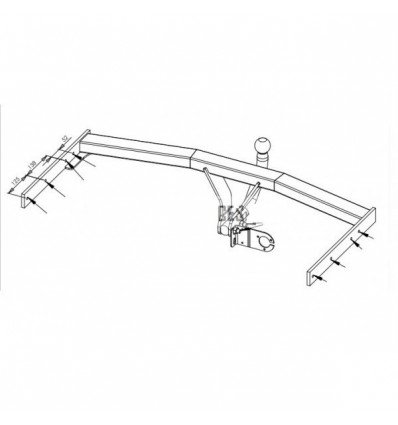 Attelage - Attelage SEAT ALTEA XL JETTA V VI EOS pour Volkswagen Golf 5 ET 6 BREAK SKODA SUPERB 2912R