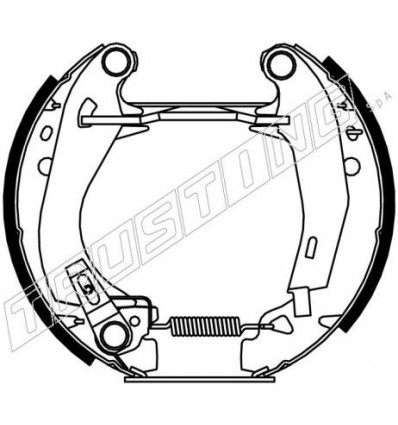 Kit frein premonté pour Peugeot 205 Kit de frein arriere