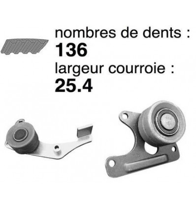 Distribution - Kit distribution Peugeot pour Citroën 1.7 1.8 1.9 D TD 5550116