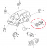 Bouton de warning - Bouton Commande de Vitre pour Volkswagen Sharan Ford Galaxy Seat Alhambra BF-BLVW-E