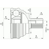 Embout tete de cardan Audi A3 TT Vw Golf 5 Caddy Passat Touran Altea Leon Toledo Octavia Yeti (Boite 5 vitesses)