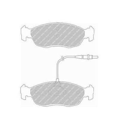 Plaquettes de frein - Plaquette de frein avant pour Peugeot 205 306 101 54 5019