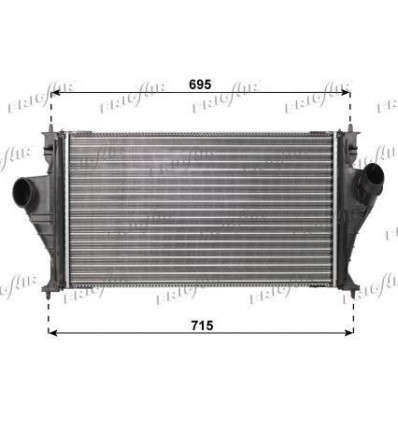 Radiateur moteur - Radiateur echangeur de Refroidissement turbo pour Peugeot 406 2.2 Hdi 0708.3003