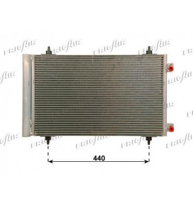 Radiateur moteur - Radiateur condenseur de climatisation pour Citroën C8 Jumpy Fiat Scudo Ulysse Lancia Phedra Peugeot 807 Ex...