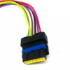 Mécanisme lève vitre - Prise de branchement module Temic pour Renault Clio 3 Espace 4 Laguna 2 Mégane 2 Scénic 2 BF-TMC-PLUG