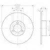 Disques de frein avant Citroen C15 Visa Peugeot 104 Disque de frein