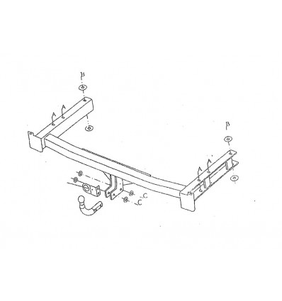 Attelage Audi A4 Break de 2000 a 2008