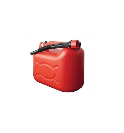 Jerrican plastique rouge 5L 
