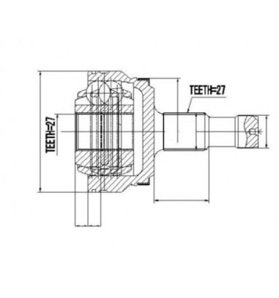 Joint de cardan de transmission arriere exterieure Mercedes Classe E GLK S CLS Mercedes