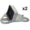 Silent bloc d'échappement - 2 Silents Bloc support silencieux d Echappement pour Renault Clio 2 BF-913019*2