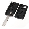 Coque de cle Citroen C4 Peugeot 207 307 407 (Bouton coffre + Emplacement de pile)