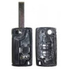 Coque de cle Citroen C4 Peugeot 207 307 407 (Bouton Phare - Emplacement de pile)