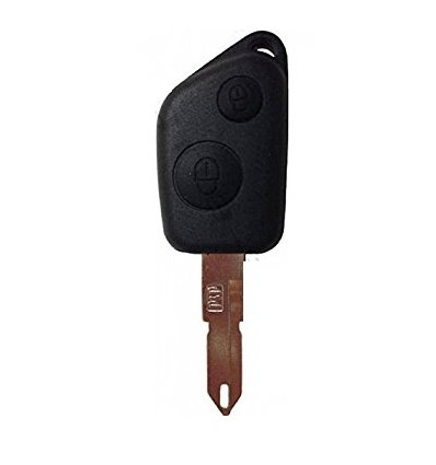 Coque de cle Peugeot 106 306 406 (2 Boutons - Emplacement de pile - sans LED) Peugeot