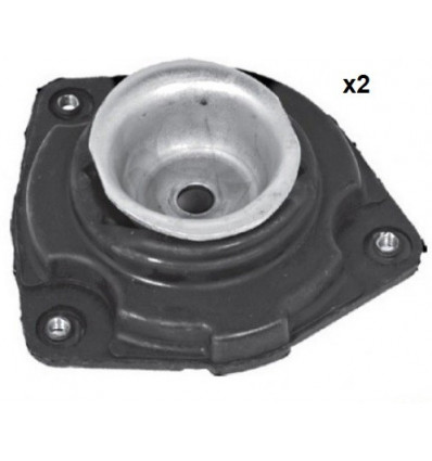 Coupelle d'amortisseur - 2 Coupelles butée d'amortisseur droite gauche pour Renault Clio 3 Modus Nissan Micra K12 BF-913027+B...