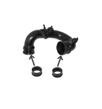 Durite turbo - Durite de turbo pour Dacia Logan Renault Clio 2 Kangoo Mégane 2 1.5 dCi avec Joints BF-918001 + BF-4642