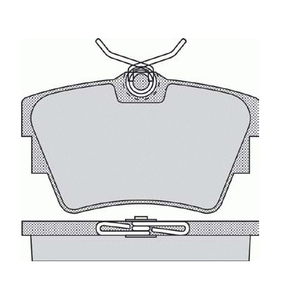 Plaquette de frein pour opel / nissan / traffic