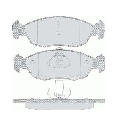 Plaquettes de frein - Plaquette de frein pour Saxo Xsara RBP042