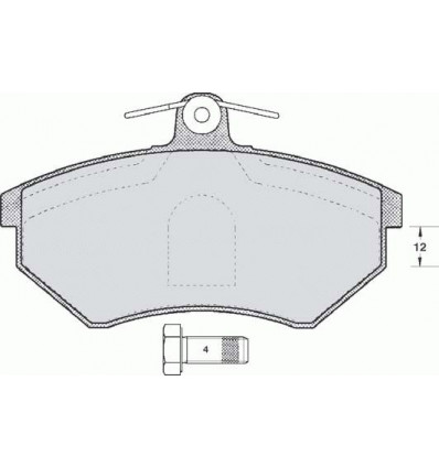 Plaquettes de frein - Plaquette de frein pour Audi 80 A4 RBP030