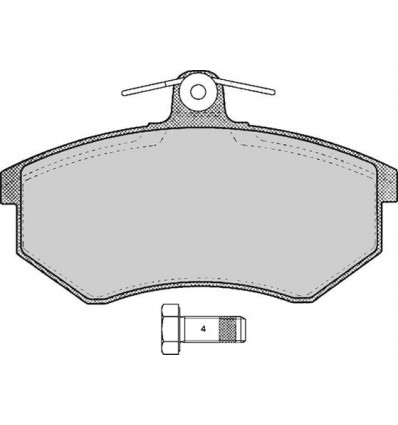 Plaquette de frein pour audi