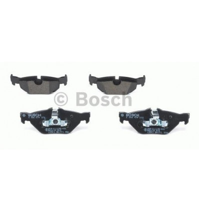 Jeu de 4 plaquettes de frein arriere Bmw Serie 1 3 Bosch 