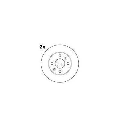Disque de frein pour Nissan / kangoo / megane / clio